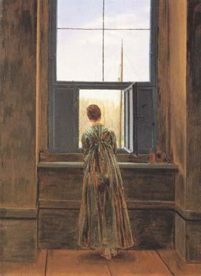 Caspar David Friedrich Woman at the Window (mk10) Germany oil painting art